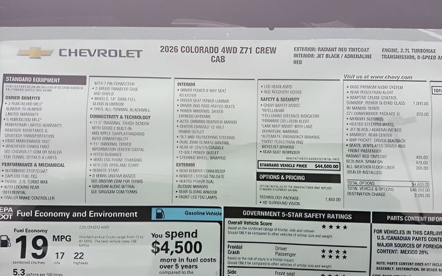 2026 Chevrolet Colorado Z71